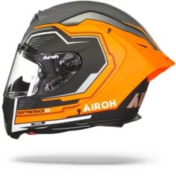 Airoh GP550 S Rush Oranje Fluo Mat Integraalhelm 12 Airoh GP550 S Rush Oranje Fluo Mat Integraalhelm -Motorfiets Accessoires Verkoop Airoh gp550 s rush orange fluo matt.11