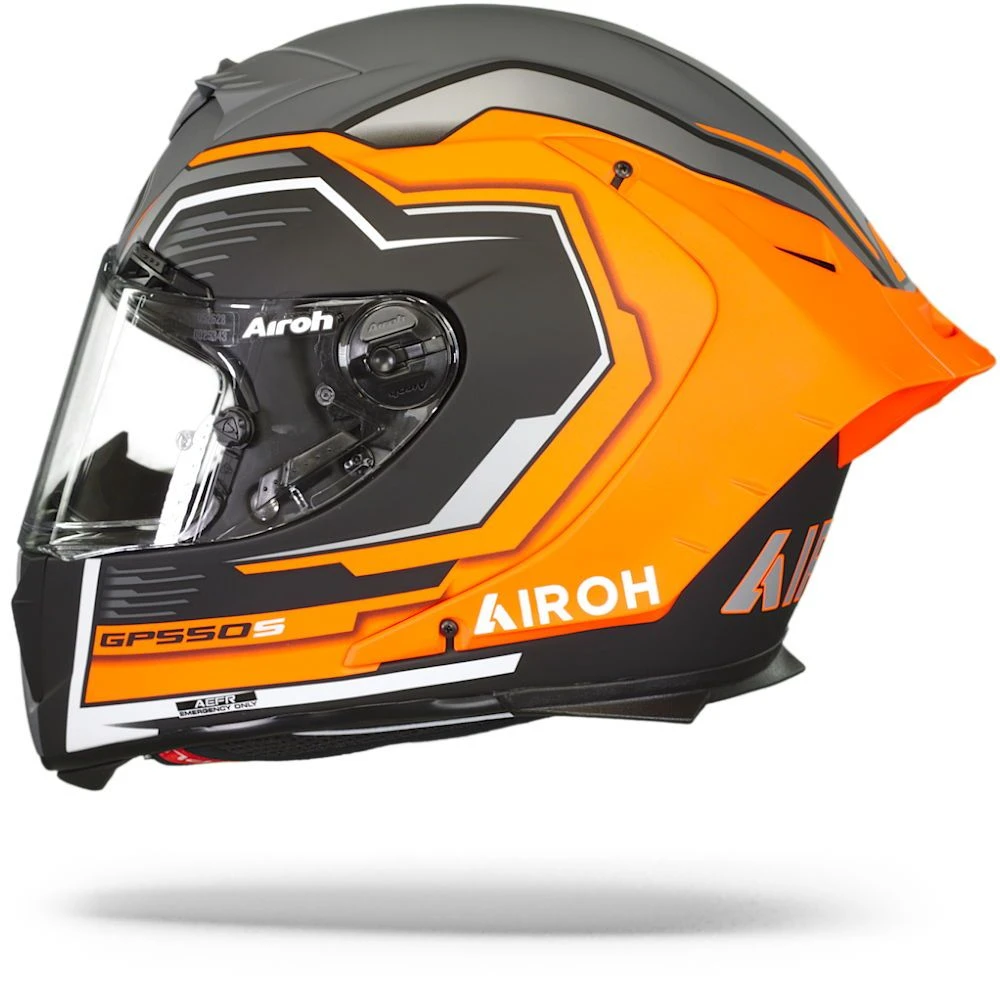 Airoh GP550 S Rush Oranje Fluo Mat Integraalhelm 7 Airoh GP550 S Rush Oranje Fluo Mat Integraalhelm - Afbeelding 5