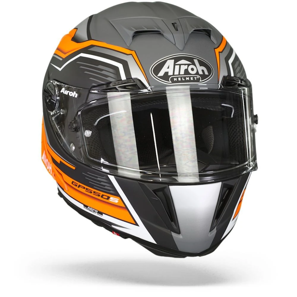 Airoh GP550 S Rush Oranje Fluo Mat Integraalhelm 4 Airoh GP550 S Rush Oranje Fluo Mat Integraalhelm - Afbeelding 2