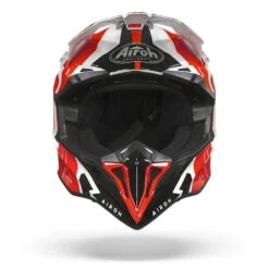 Airoh Wraap Raze Rood Wit Crosshelm -Motorfiets Accessoires Verkoop Airoh wraap raze red white.01