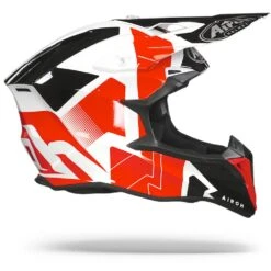 Airoh Wraap Raze Rood Wit Crosshelm -Motorfiets Accessoires Verkoop Airoh wraap raze red white.29