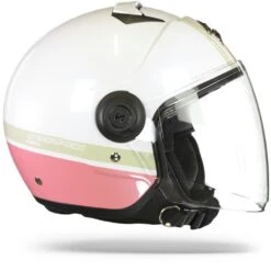 Scorpion EXO-City Strada Wit-Coral-Groen Jethelm -Motorfiets Accessoires Verkoop Scorpion Exo City Strada White Coral Green.29