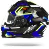 Scorpion EXO-491 Spin Zwart Blauw Neon Geel Integraalhelm
