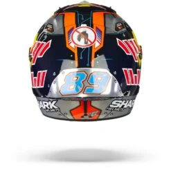 Shark Race-R Pro GP Martinator Signature Blauw Chrom Oranje BUO Integraalhelm -Motorfiets Accessoires Verkoop Shark race r pro gp martinator signature blue chrom orange buo.19
