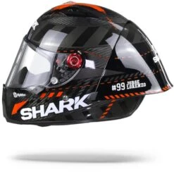 Shark Race-R Pro Gp Lorenzo Winter Test 99 Carbon Antraciet Rood DAR Integraalhelm -Motorfiets Accessoires Verkoop SharkRace R Pro GPLorenzoWintertest99DAR.11