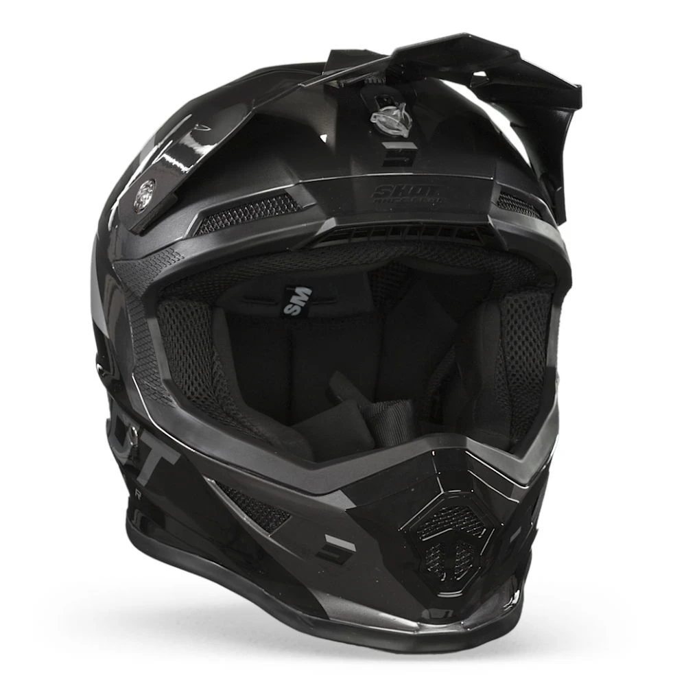 SHOT Furious Chase Zwart Grijs Glanzend Crosshelm 8 SHOT Furious Chase Zwart Grijs Glanzend Crosshelm - Afbeelding 6