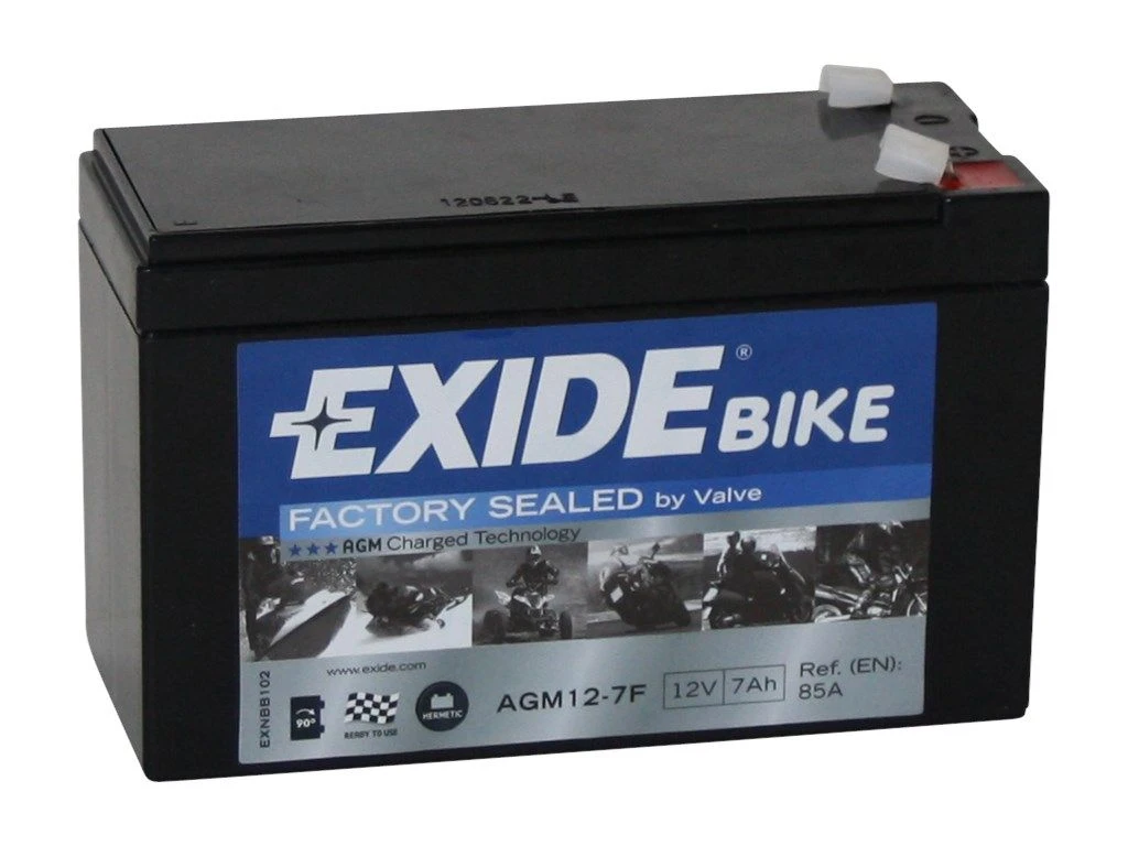 Exide AGM12-7F Onderhoudsvrije Motoraccu 3 Exide AGM12-7F Onderhoudsvrije Motoraccu