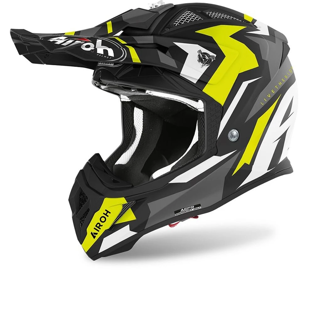 Airoh Aviator Ace Swoop Yellow Matt Offroad Helmet 4 Airoh Aviator Ace Swoop Yellow Matt Offroad Helmet - Afbeelding 2