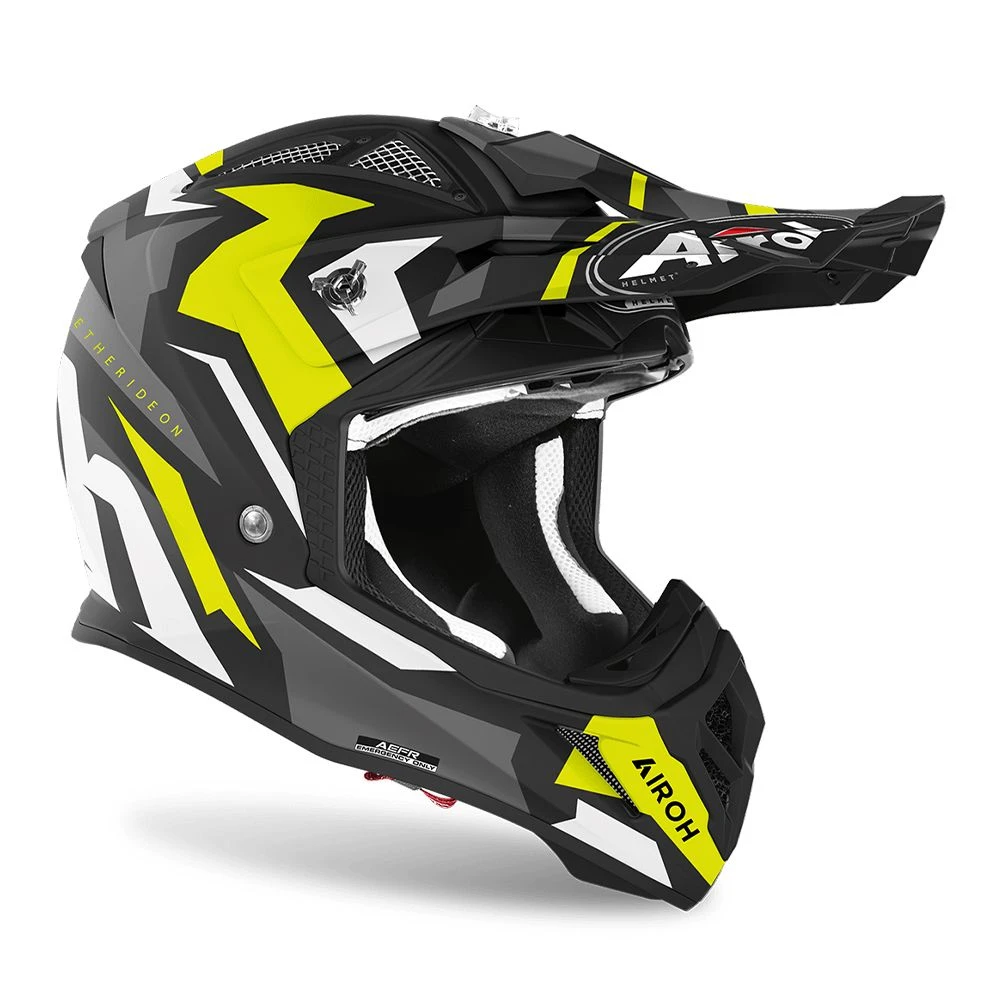 Airoh Aviator Ace Swoop Yellow Matt Offroad Helmet 3 Airoh Aviator Ace Swoop Yellow Matt Offroad Helmet