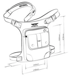 Artonvel Aviator Leg Bag -Motorfiets Accessoires Verkoop artonvel aviator leg bag4