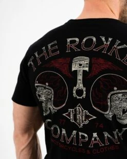 Rokker Tigers Black T-Shirt -Motorfiets Accessoires Verkoop c30107 2