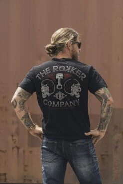 Rokker Tigers Black T-Shirt -Motorfiets Accessoires Verkoop c30107b