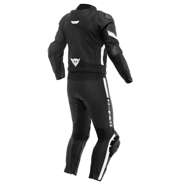 Dainese Avro 4 Leather 2Pcs Suit Black Matt Black Matt White 5 Dainese Avro 4 Leather 2Pcs Suit Black Matt Black Matt White - Afbeelding 3