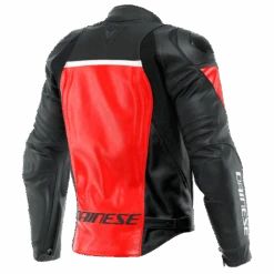 Dainese Racing 4 Leather Jacket Lava Red Black -Motorfiets Accessoires Verkoop dainese racing 4 leather jacket lava red black 2