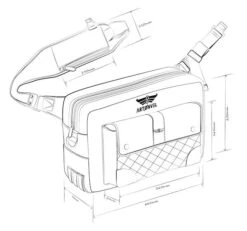 Artonvel Aviator Messenger Tas -Motorfiets Accessoires Verkoop dessin aviator sb