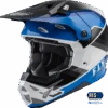 FLY Racing Formula CP Rush Zwart Blauw Wit Crosshelm