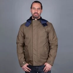 Helstons Flame Fabrics Kaki Blue Jacket -Motorfiets Accessoires Verkoop helstons flame fabrics kaki blue jacket 4