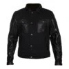 Helstons Kansas Aramide Leather Black Black Jacket -Motorfiets Accessoires Verkoop helstons kansas aramide leather black black jacket
