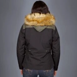 Helstons Selena Fabrics Black Kaki Jacket -Motorfiets Accessoires Verkoop helstons selena fabrics black kaki jacket 2