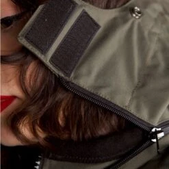 Helstons Selena Fabrics Black Kaki Jacket -Motorfiets Accessoires Verkoop helstons selena fabrics black kaki jacket 3