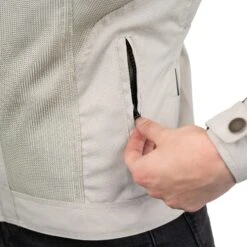 Helstons Stoner Lady Tissu Mesh Silver Jacket -Motorfiets Accessoires Verkoop helstons stoner lady tissu mesh silver 04