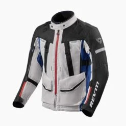 REV'IT! Sand 4 H2O Silver Blue Motorcycle Jacket -Motorfiets Accessoires Verkoop jacket sand 4 h2o silver blue front