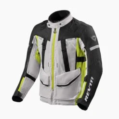 REV'IT! Sand 4 H2O Silver Neon Yellow -Motorfiets Accessoires Verkoop jacket sand 4 h2o silver neon yellow front