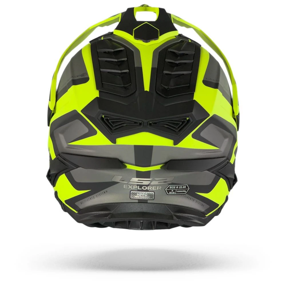 LS2 MX701 Explorer Alter Mat Zwart Hi-Vis Geel Adventure Helm 5 LS2 MX701 Explorer Alter Mat Zwart Hi-Vis Geel Adventure Helm - Afbeelding 3