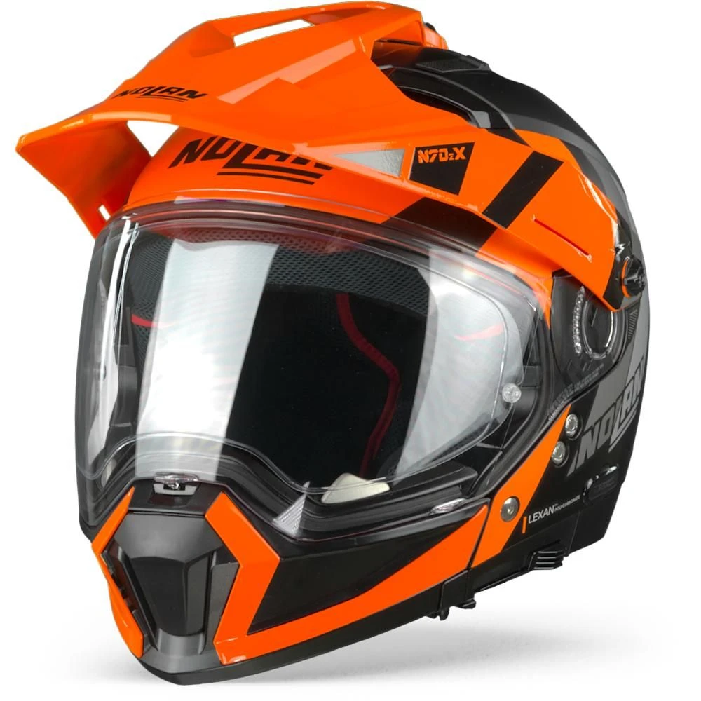 Nolan N70-2 X Decurio 31 Flat Zwart Oranje Wit Antraciet Multihelm 8 Nolan N70-2 X Decurio 31 Flat Zwart Oranje Wit Antraciet Multihelm - Afbeelding 6
