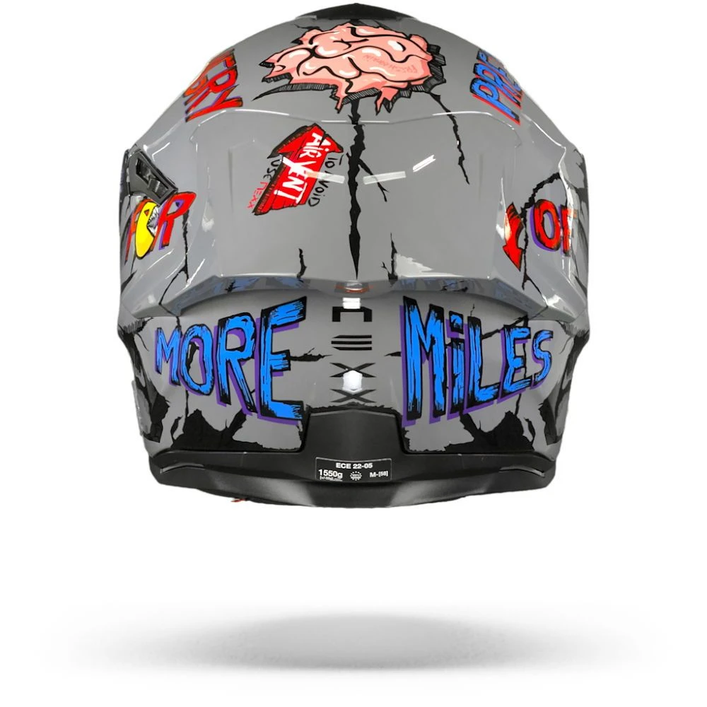 Nexx SX.100R Hungry Miles Nardo Grijs Integraalhelm 4 Nexx SX.100R Hungry Miles Nardo Grijs Integraalhelm - Afbeelding 2