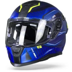 Nexx SX.100R Skidder Blauw Neon Mat Integraalhelm -Motorfiets Accessoires Verkoop nexx sx 100r skidder blue neon mt frontpage