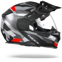 Nexx X.Vilijord Taiga Zwart Rood Mat Systeemhelm