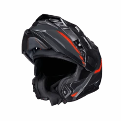 Nexx X.Vilijord Continental Grijs Rood Matt Systeemhelm