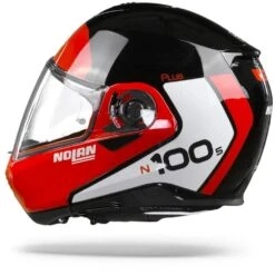 Nolan N100-5 Plus Distinctive 27 Glans Zwart Rood Wit Systeemhelm -Motorfiets Accessoires Verkoop nolann100 5plusdistinctive27glossyblackred.11