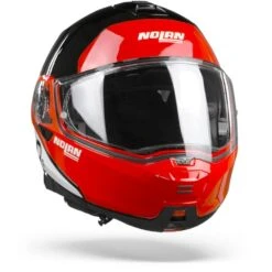 Nolan N100-5 Plus Distinctive 27 Glans Zwart Rood Wit Systeemhelm -Motorfiets Accessoires Verkoop nolann100 5plusdistinctive27glossyblackred.35