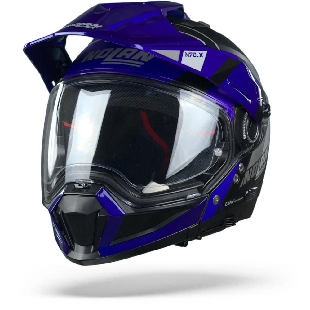 Nolan N70-2 X Decurio 32 Flat Zwart Blauw Zilver Antraciet Multihelm 4 Nolan N70-2 X Decurio 32 Flat Zwart Blauw Zilver Antraciet Multihelm - Afbeelding 2