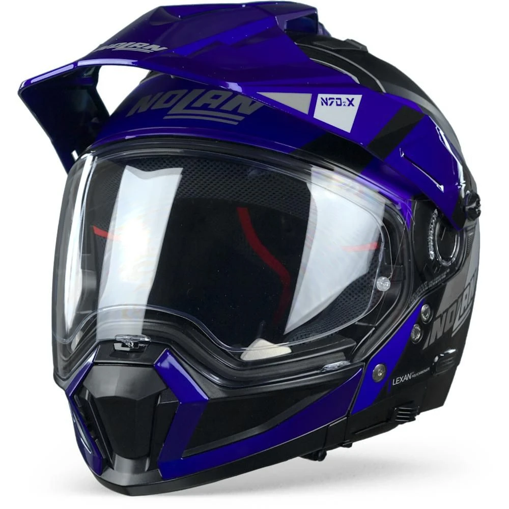 Nolan N70-2 X Decurio 32 Flat Zwart Blauw Zilver Antraciet Multihelm 6 Nolan N70-2 X Decurio 32 Flat Zwart Blauw Zilver Antraciet Multihelm - Afbeelding 4