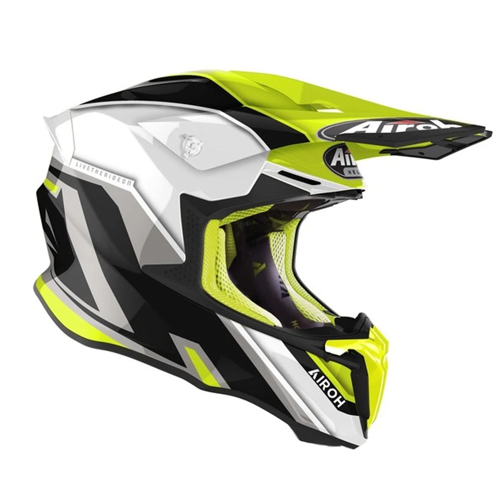 Airoh Twist 2.0 Shaken Geel Offroad Helm 3 Airoh Twist 2.0 Shaken Geel Offroad Helm