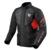 REV'IT! Jacket Duke H2O Black Red -Motorfiets Accessoires Verkoop rev it jacket duke h2o black red