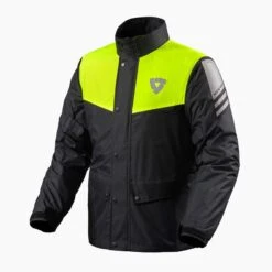 REV'IT! Rain Jacket Nitric 3 H2O Black Neon Yellow