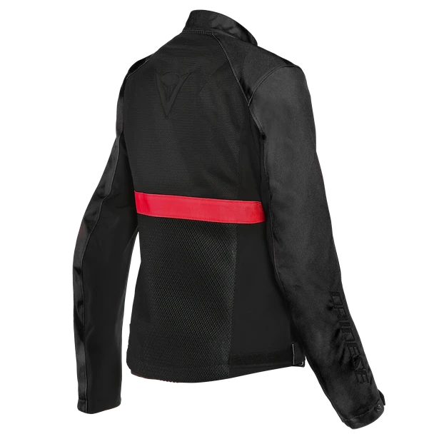 Dainese Ribelle Air Lady Tex Black Lava Red Motorcycle Jacket 3 Dainese Ribelle Air Lady Tex Black Lava Red Motorcycle Jacket