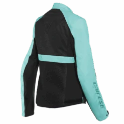 Dainese Ribelle Air Lady Tex Black Acqua Green Motorcycle Jacket