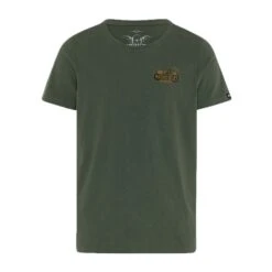 ROKKER TRC-Custom T-Shirt Heren Legergroen -Motorfiets Accessoires Verkoop rokker trc custom t shirt men army green 1