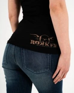 Rokker Vintage Lady T-Shirt Black -Motorfiets Accessoires Verkoop rokker vintage lady t shirt black 3
