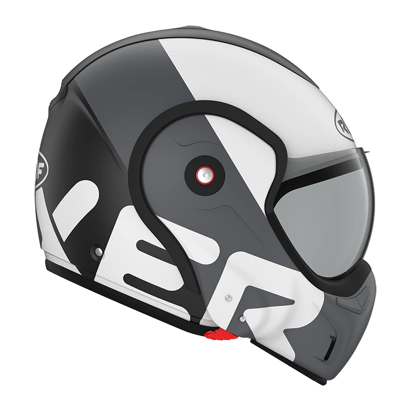 ROOF BoXXer Flag Mat Zwart Wit Systeemhelm 6 ROOF BoXXer Flag Mat Zwart Wit Systeemhelm - Afbeelding 4