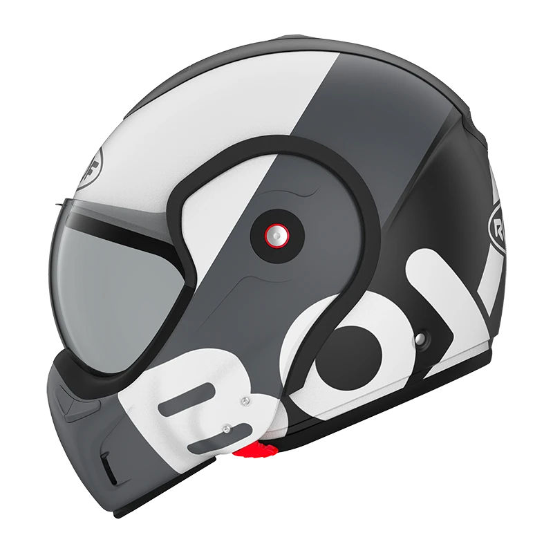 ROOF BoXXer Flag Mat Zwart Wit Systeemhelm 5 ROOF BoXXer Flag Mat Zwart Wit Systeemhelm - Afbeelding 3