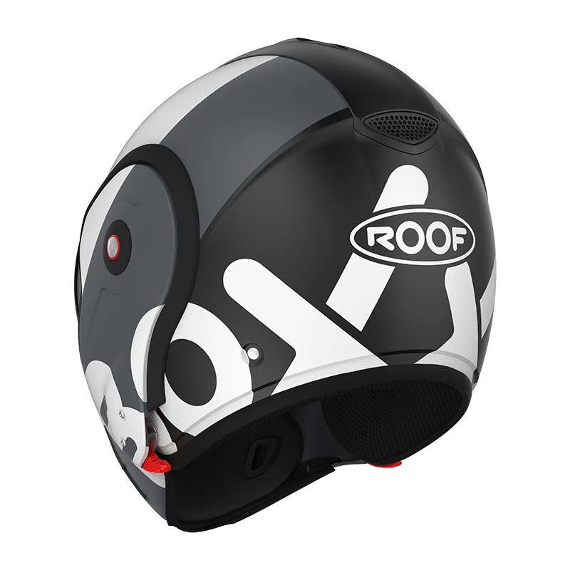 ROOF BoXXer Flag Mat Zwart Wit Systeemhelm 10 ROOF BoXXer Flag Mat Zwart Wit Systeemhelm - Afbeelding 8