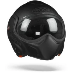 ROOF BoXXer Zwart Shadow Limited Edition Systeemhelm -Motorfiets Accessoires Verkoop roofboxxerunimatteblack.35 1