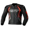 RST Tractech Evo 4 Ce Mens Leather Jacket Black Grey Flo Red -Motorfiets Accessoires Verkoop rst tractech evo 4 ce mens leather jacket black grey flo red 1