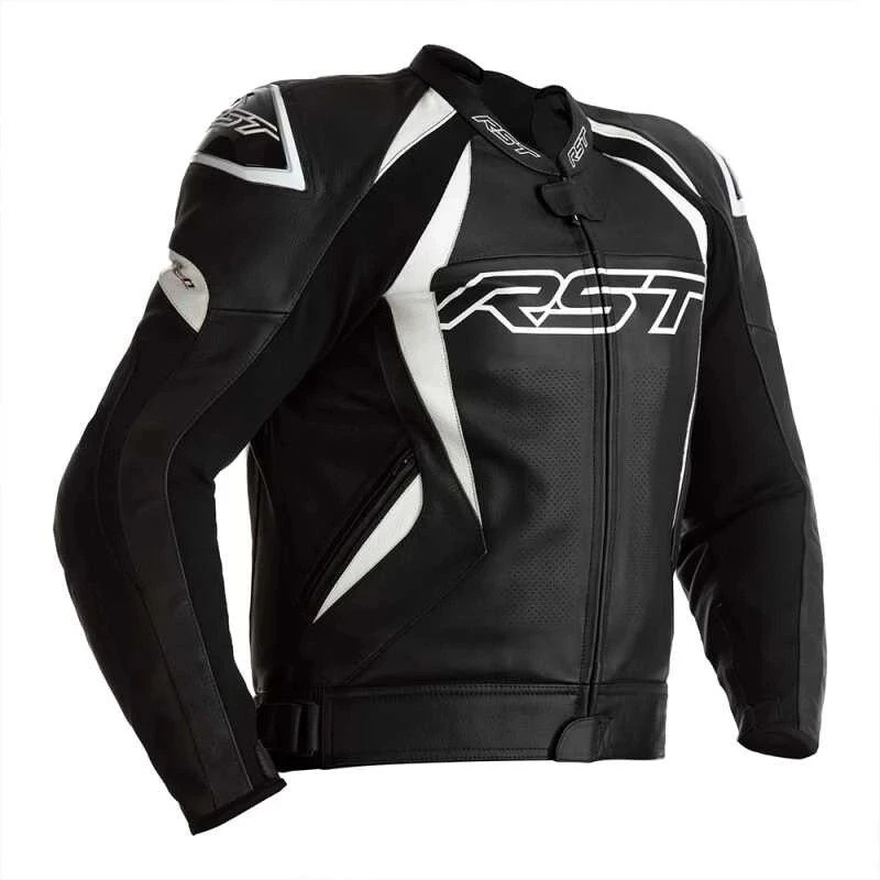 RST Tractech Evo 4 Ce Mens Leather Jacket Black White 3 RST Tractech Evo 4 Ce Mens Leather Jacket Black White